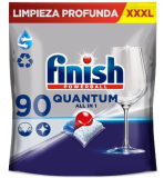 Finish Powerball Quantum – All in 1, Pastillas para el lavavajillas, 90 pastillas