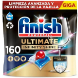 Finish Powerball Quantum/ Ultimate Infinity Shine –  Pastillas para el lavavajillas, 2 packs de 80, total 160 Pastillas