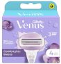 Gillette Venus Comfortglide Breeze Recambios Para Maquinilla Para Mujer, Pack De 4, 3 Recambios Para Una Depilación Suave, Apurada Y Duradera