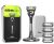 GilletteLabs máquina de afeitar con barra exfoliante y estuche de viaje, 1 mango, – 5 recambios, stand magnético