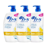 H&S Citrus Fresh Champú Anticaspa para Pelo Graso, con Dispensador