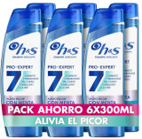 H&S Pro-Expert 7 Champú Anticaspa Alivio del Picor 300ml