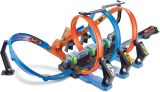 Hot Wheels Triple Looping, pista de coches de juguete (Mattel FTB65)
