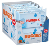 Huggies Toallitas pure para Bebé, 99% agua, 1008 toallitas (18 packs de 56 toallitas)