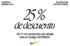 25% DE DESCUENTO EN LA TIENDA OFICIAL DE NIKE POR BLACK FRIDAY