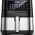 Moulinex Easy Fry Max 5L – Freidora aire para cocinar en poco tiempo, ahorro energético hasta 70%, panel control intuitivo, 10 programas automáticos, hasta 6 personas, recetario digital, EZ2458
