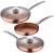 Juego de 3 sartenes SAN IGNACIO – 20/24/28cm (2 con tapa) con revestimiento antiadherente y a precio de chollo