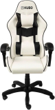 KUBO Silla de Gaming Ergonómica, Blanco y Negro, One Size