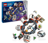 LEGO City Estación Espacial Modular, Exploración del Espacio con 6 Minifiguras de Astronautas 60433