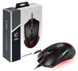 MSI Clutch GM08 – Ratón para Videojuegos (USB simétrico, LED Rojo, Sensor óptico Paw 3519, 4200dpi, conmutador de hasta 10 ml de Clic)