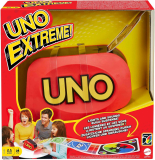 Mattel Games UNO Extreme – Juego de Cartas Familiar con Lanzador – Regalo para Niños de 7+ Años y Adultos, GXY75