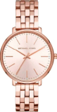 Michael Kors Pyper Reloj para Mujer, Movimiento de Cuarzo con Correa de Acero Inoxidable o Piel