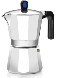 Monix 5300045871 Induction Express | Cafetera Italiana de inducción, Aluminio, Color Plata, 12 Tazas