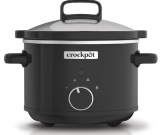 Crock-Pot CSC046X Olla de cocción lenta, 180 W, 2.4 litros, Acero Inoxidable, Negro