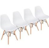Chollo Pack de 4 Sillas Dinamarca, estilo nórdico, patas de madera, varios colores – Miravia
