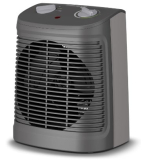 Rowenta Comfort Compact – Calefactor bajo consumo 2000 W, 2 velocidades, termostato mecánico función anti-heladas, función Silence 44 dBA, modo Eco, ventilador aire frío, fácil transporte