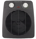Rowenta Compact Power SO2210 – Calefactor Compacto con motor dual de 1000 W y 2000 W, función Silence, 2 velocidades y múltiples funciones, termostato anti-heladas, función frío, Color Negro