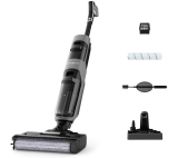Rowenta X-Clean 4, Fregona Eléctrica Sin Cable, 2 en 1 Aspira y Friega, 200 W, Ajuste Automático De Limpieza: Eco, Auto Y Max, Negro, GZ5036WO