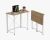 Escritorio plegable pequeño, sin volumen, escritorio de ordenador plegable, adecuado para dormitorio, oficina, cocina – Rynview