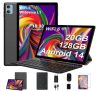 SUAAT Newest 2024 Tablet 10 Pulgadas Android 14, 20GB RAM+128GB ROM/1TB TF, 8-Core, 6000mAh/Tablet PC con Funda, muy barata en Amazon
