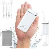 Irrigador Bucal Portátil, SYNHOPE –  Bateria tanque de agua retráctil, mini Inalambrico, 3 modos de pulso, IPX7, adecuado para la familia y los viajes