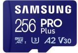 Samsung PRO Plus Tarjeta de memoria MicroSD con Adaptador SD, 256GB, 180 y 130 MB/s