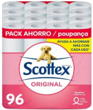 Scottex Original Papel higiénico, rollos dos capas, 96 Unidad (Paquete de 1)