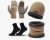 Set De Invierno Para Hombre Con Gorro Chaqueta Y Guantes De Punto Cálido Y Moderno Talla Unica Material Acrílico