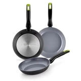 Chollo Monix Eco Nature – Lote Set Juego de 3 Sartenes, 18, 22 y 26 cm, Aluminio Forjado, Antiadherente – Miravia