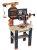 Smoby- Black & Decker Builder, Taller Banco de Trabajo de Juguete, 94 Accesorios, Taladro mecánico, Vehículo para Construir y Grúa (7600360731)
