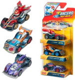 T-RACERS Mix ´N Race 3 Pack – Pack de 3 coches coleccionables. Coches desmontables por dos partes y con piezas intercambiables. Pack 4/4