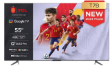 TCL 55T7B Televisor QLED Pro de 55″ – Smart TV de 55 pulgadas, 4K Ultra HD, HDR Pro, Google TV