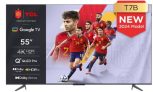 TCL 55T7B Televisor QLED Pro de 55″ – Smart TV de 55 pulgadas, 4K Ultra HD, HDR Pro, Google TV