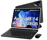 Tablet 10 Pulgadas Android 14 con 22 GB RAM + 128 GB ROM (Ampliable a 1TB), Widevine L1 Tablets, 5G Wi-Fi