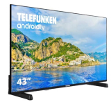 Telefunken 43DTUA724 – Smart tv 43 Pulgadas 4K, Ultra HD, Android TV, Diseño sin Marcos, HDR10, Dolby Vision, Chromecast Integrado