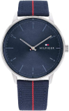 Tommy Hilfiger Reloj Analógico de Cuarzo para Hombre con Correa en Nailon Azul Marino – 1791844
