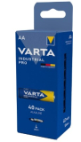 VARTA Pilas AA, paquete de 40, Industrial Pro, Baterías Alcalinas, 1,5V, paquete de almacenamiento, Made in Germany