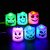 Vela Led de calabaza fantasma para Halloween, lámpara brillante para fiesta de Halloween, 6 piezas