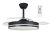 Ventilador de techo silencioso con luz LED – 3 aspas plegables, 45W, mando a distancia CCT Regulable – Wonderlamp