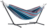 Vivere UHSDO8-12 – Hamaca con soporte incluido, multicolor, 250 cm, doble, diseño Vasquera