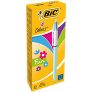 Pack de 12 bolis BIC de 4 colores Retráctiles