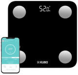 Báscula digital de baño – 13 Análisis Diferentes – Registro de Hasta 10 Usuarios – Compatible con iOS o Android – Kubo