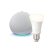 Echo Dot (4.ª generación), Blanco + Philips Hue White bombilla