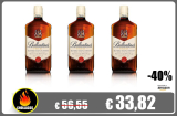 WHISKY BALLANTINES, 3 BOTELLAS DE 1 LITRO!