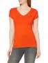 G-STAR RAW Eyben Slim V-Neck Camiseta, Naranja Signal Orange 2757-c622, para Mujer
