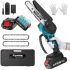 Supstable Mini Motosierra Bateria 8 y 6 Pulgadas, 8000mAh, Lubricación Automática, Motosierra de Mano Inalámbrica para Ramas y Jardinería