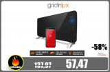 Radiador eléctrico WIFI gridinlux de cristal