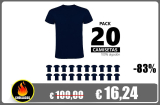 CHOLLAZO Pack de 20 camisetas