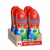 Somat Excellence Gel Anti-Grasa 50 Dosis (pack de 4, total: 200 lavados)