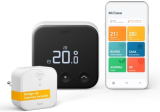 Tado Termostato inteligente X, Starter Kit, termostato con cable y Bridge X, aplicación y altavoz inteligente